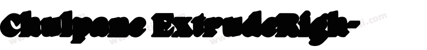 Chulpane ExtrudeRigh字体转换